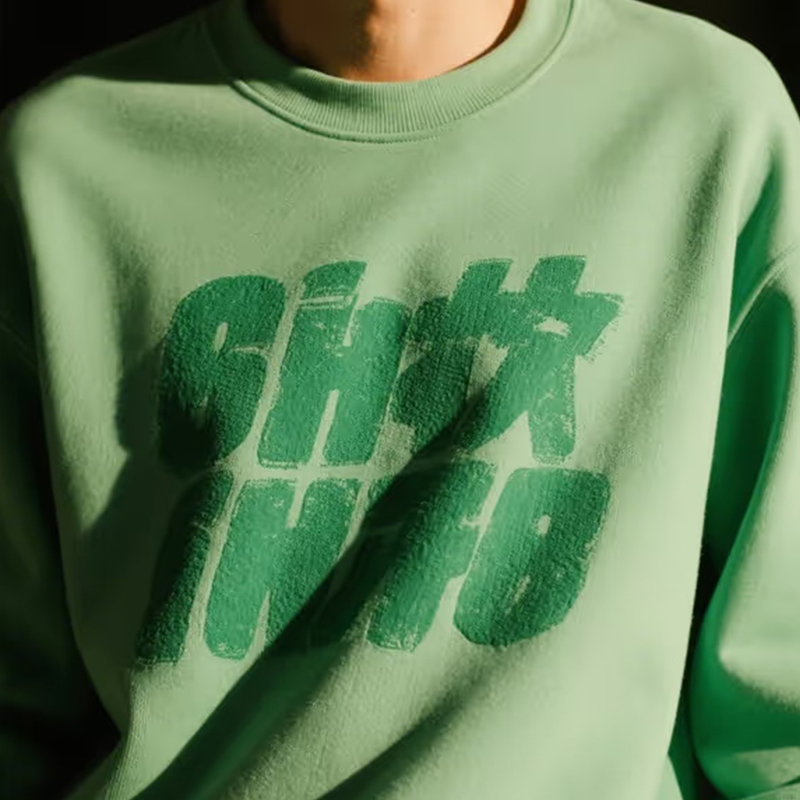 Purissimum bombacio amet calidum Sweatshirt fabricae